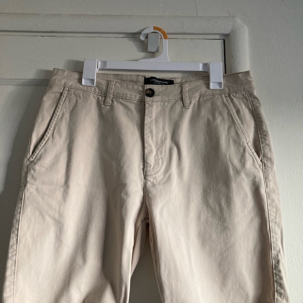 Liverpool Cream Chinos Classic Straight-Leg